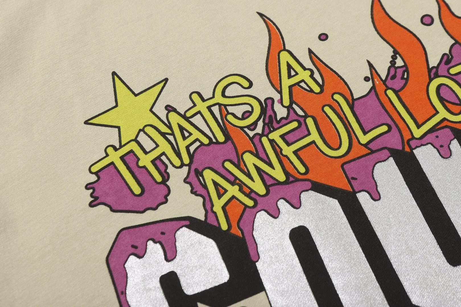 2245# / / ｜ THAT'S A AWFUL LOT OF COUGH SYRUP In Stock T （fabric):32 Sizes（size）：S-M L X L （colour）： / /